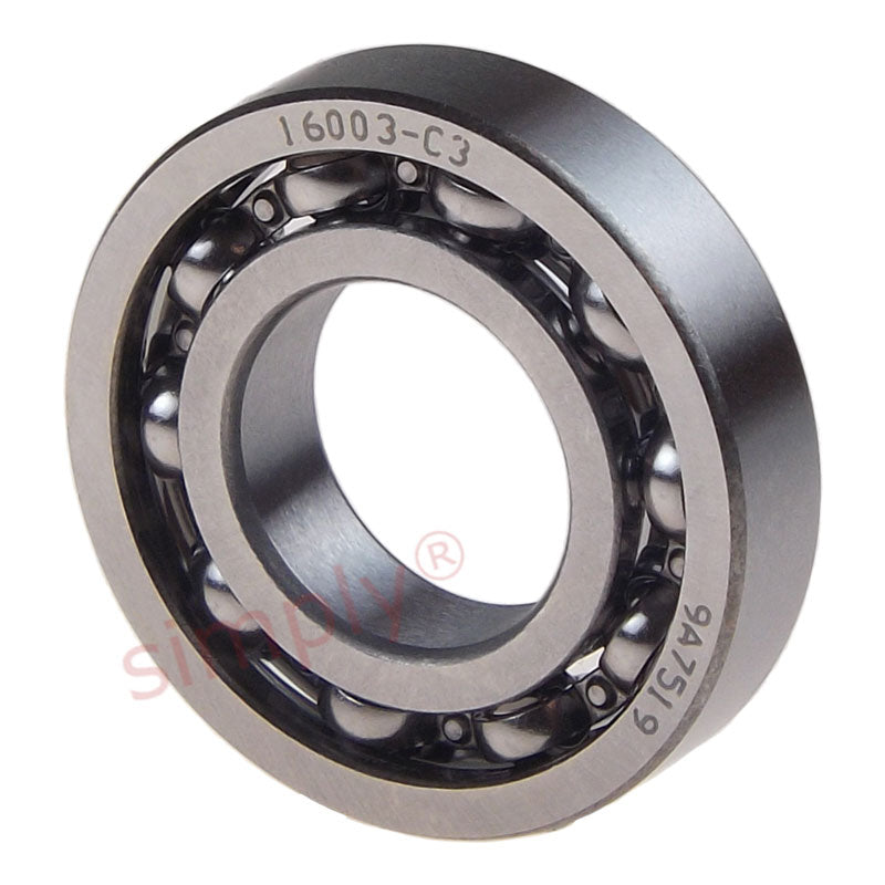 Major Brand 16003/C3 Open Deep Groove Ball Bearing 17x35x8mm