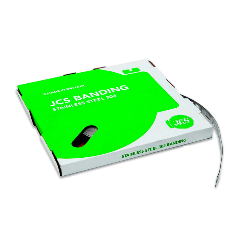 30m Roll - JCS NBS30 304 Stainless Steel Banding with 12mm Width - Allow 2-3 Days