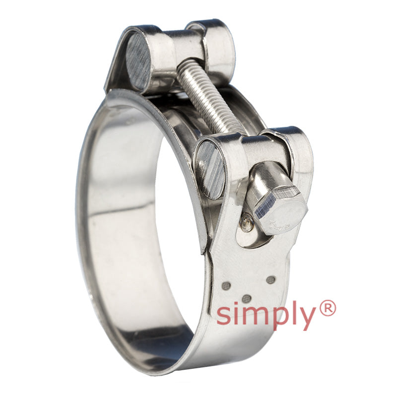 JSC073SS 304 Stainless Steel Jubilee Superclamp Clip Adjustment Range 68mm-73mm Band Width 25mm