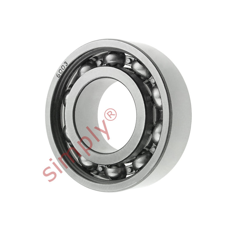 6003 Budget Open Type Deep Groove Ball Bearing 17x35x10mm