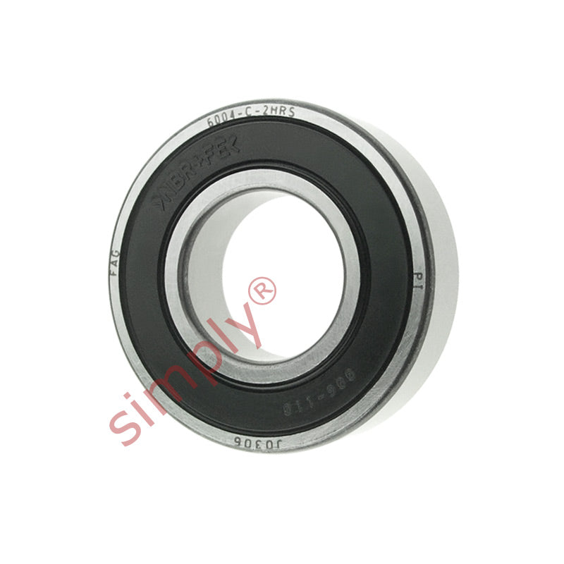 FAG 60042RSR Rubber Sealed Deep Groove Ball Bearing 20x42x12mm