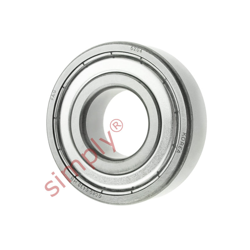 FAG 62042Z Metal Shielded Deep Groove Ball Bearing 20x47x14mm