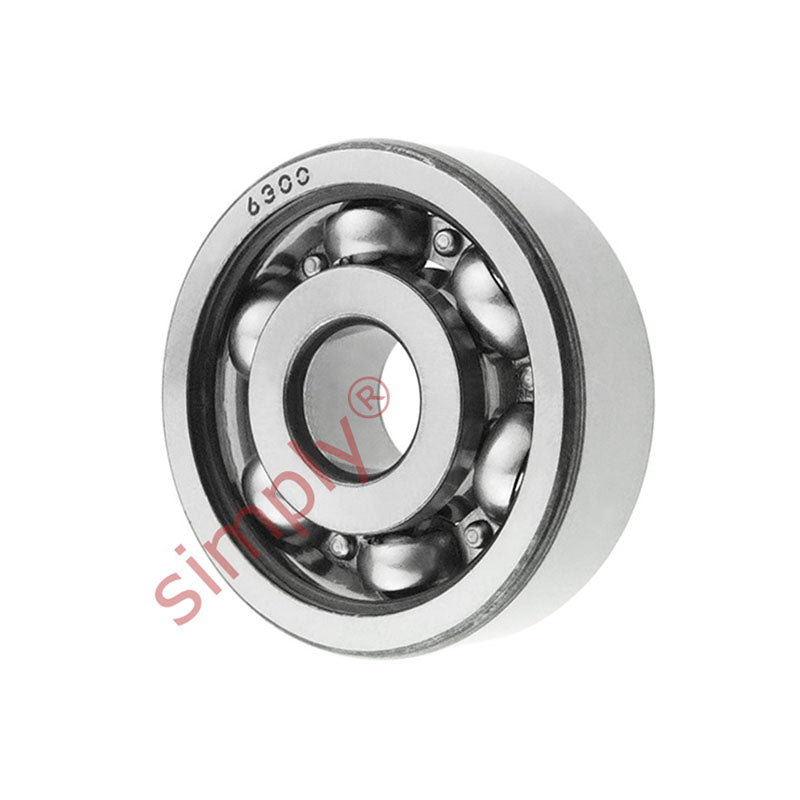 6300 Budget Open Type Deep Groove Ball Bearing 10x35x11mm