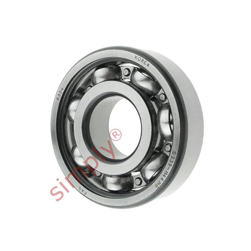FAG 6304 Open Deep Groove Ball Bearing 20x52x15mm