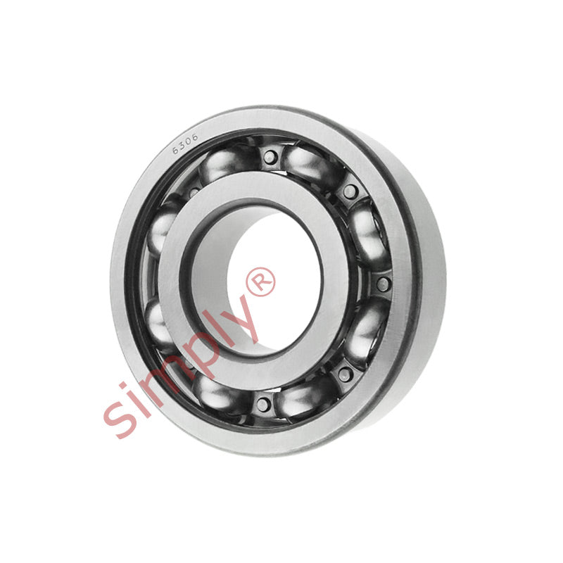 6306 Budget Open Type Deep Groove Ball Bearing 30x72x19mm