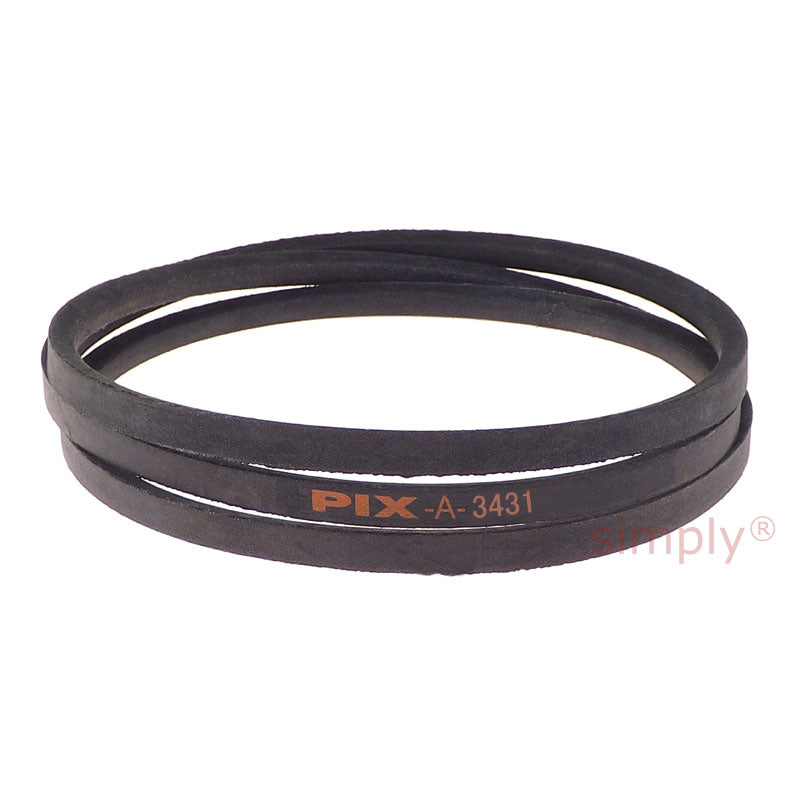 A-3431 Lawn and Garden Machinery V-Belt Fits As-Motor
