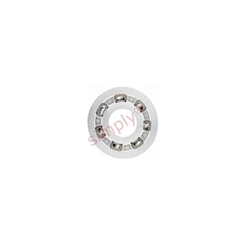 xiros xirodur BB6001B18050ES Open Type FDA compliant Polymer Ball Bearing with PE Cage and Stainless Steel Balls 12x28x8mm - Allow 2-3 Days
