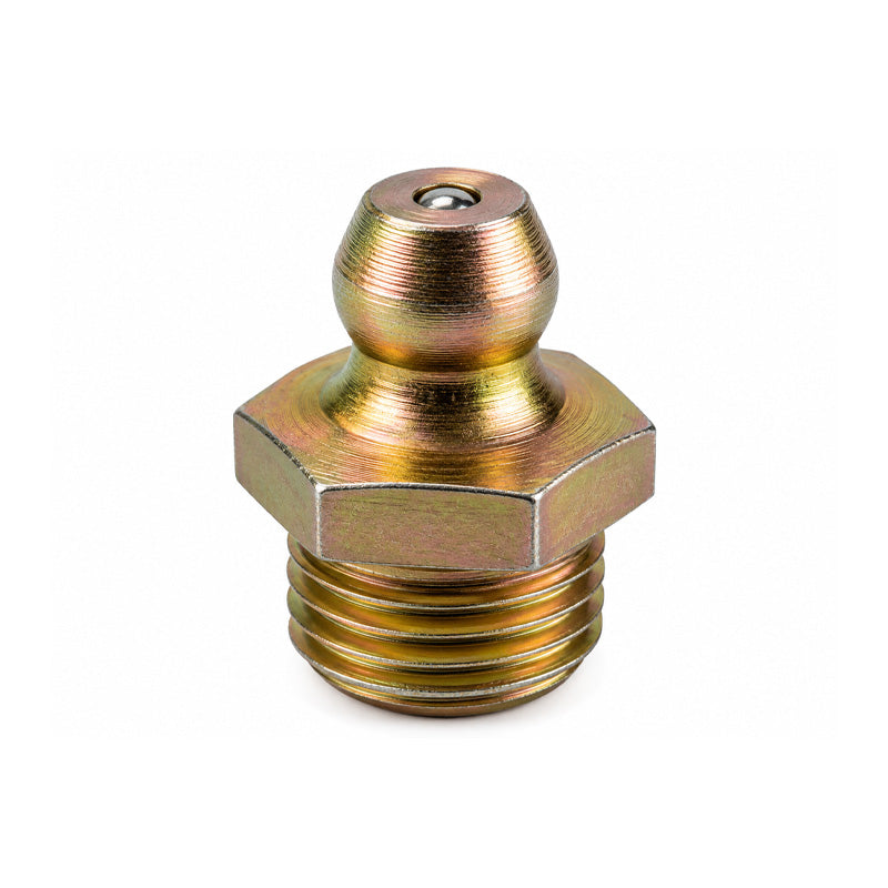 1/4x19 BSPF Hardened Mild Steel Zinc Plated Straight Hydraulic Grease Nipples