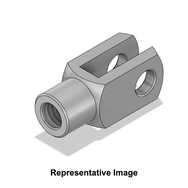 Chiavette GA6x12 Right Hand Female Aluminium Clevis 6mm Bore 12mm Base / Bore Center M6x1 Thread - Allow 7-10 Days