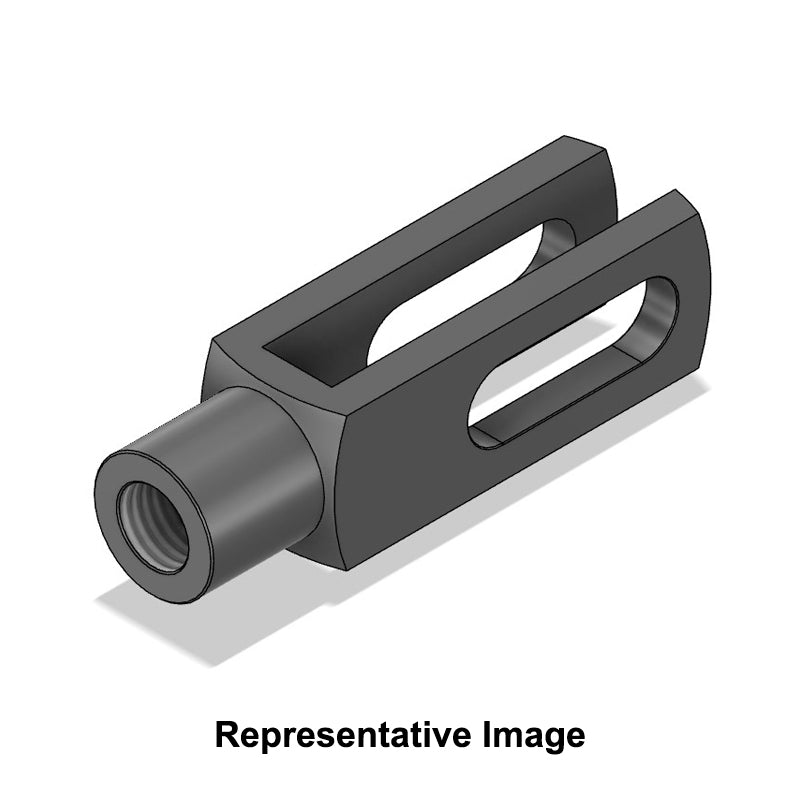 Chiavette GS16X64FGLHSS Left Hand Female Stainless Steel Clevis with Elongated Hole 16.1mm Bore 64mm Base / Bore Center M16x1.5 Thread - Allow 7-10 Days