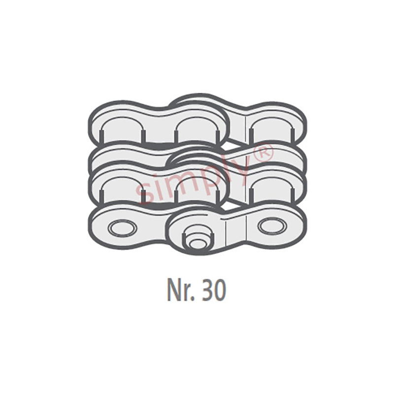 Renold SYNO 12B-2-NO30 BS Duplex Chain Double Cranked Link 3/4 inch Pitch