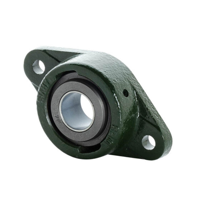 Major Brand DF8-70M-DX Metric Cast Iron Two Bolt Oval Flanged Housing with 70mm Bore Steel Insert - Allow 3-4 Weeks
