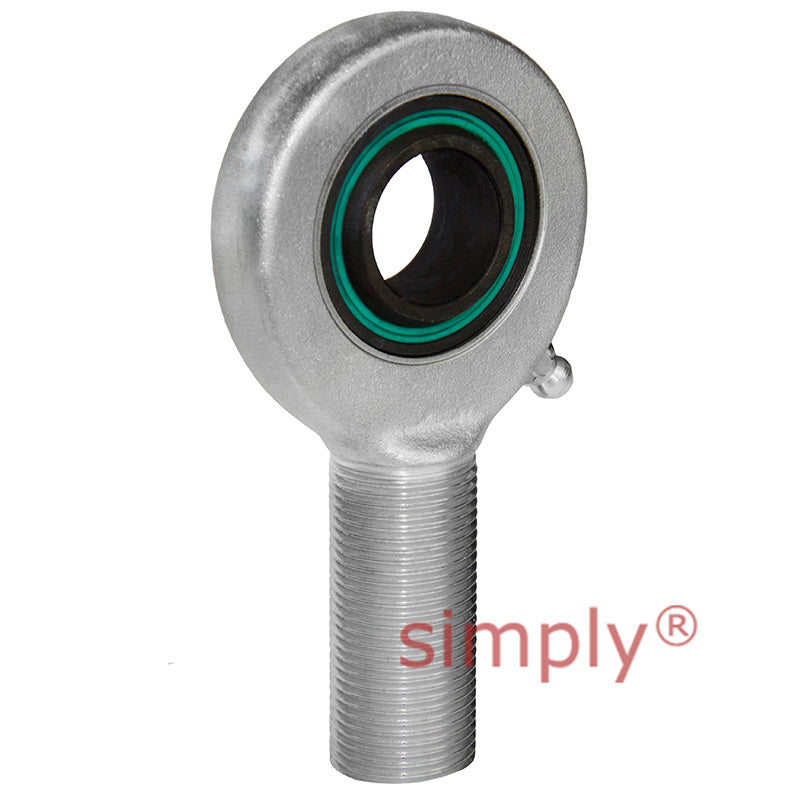 Fluro EA702RS Right Hand Zinc Plated Steel / Steel Male Plain Rod End M56x4 Thread