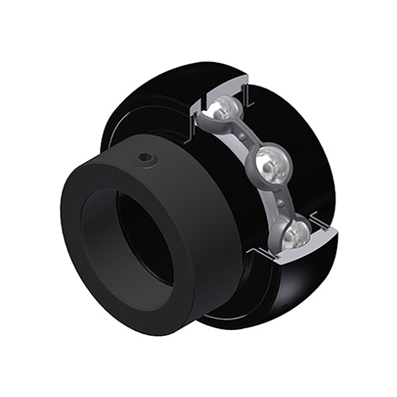SNR EX201G2T20 Metric Full Width Spherical Outer High Temp Bearing Insert 12mm Bore 47mm Outside Diameter with Eccentric Collar - Allow 2-3 Days