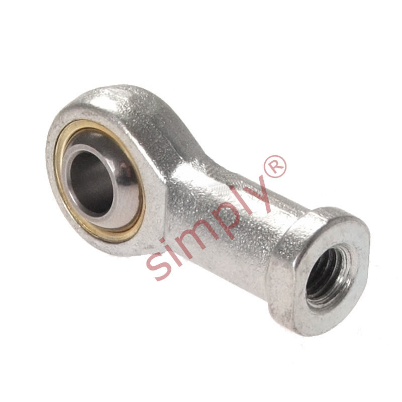 Branded FB-M16 Right Hand Metric Steel / Bronze Lined Maintenance Required Plain Female Rod End M16x2 Thread