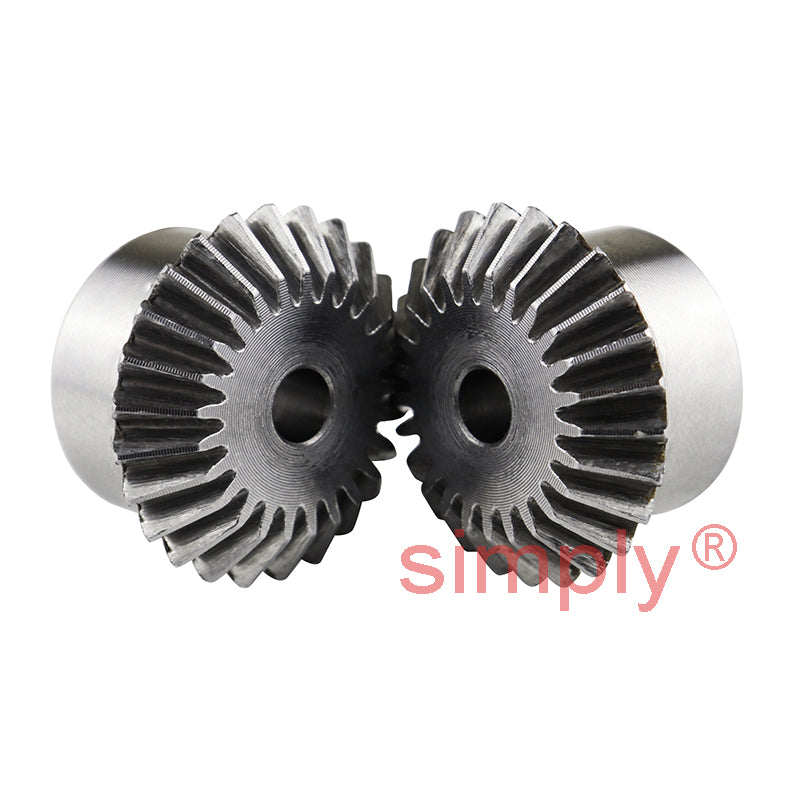 SBM30/19 Metric En8 Steel Mitre Gear (Set of 2) 19 Tooth 3.0 MOD 20 Deg Pressure Angle