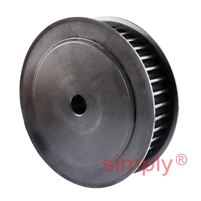 P40-5M-15F - 5mm Pitch 40 Tooth Flanged HTD Type Steel Pilot Bore Timing Pulley for 15mm Wide Belts