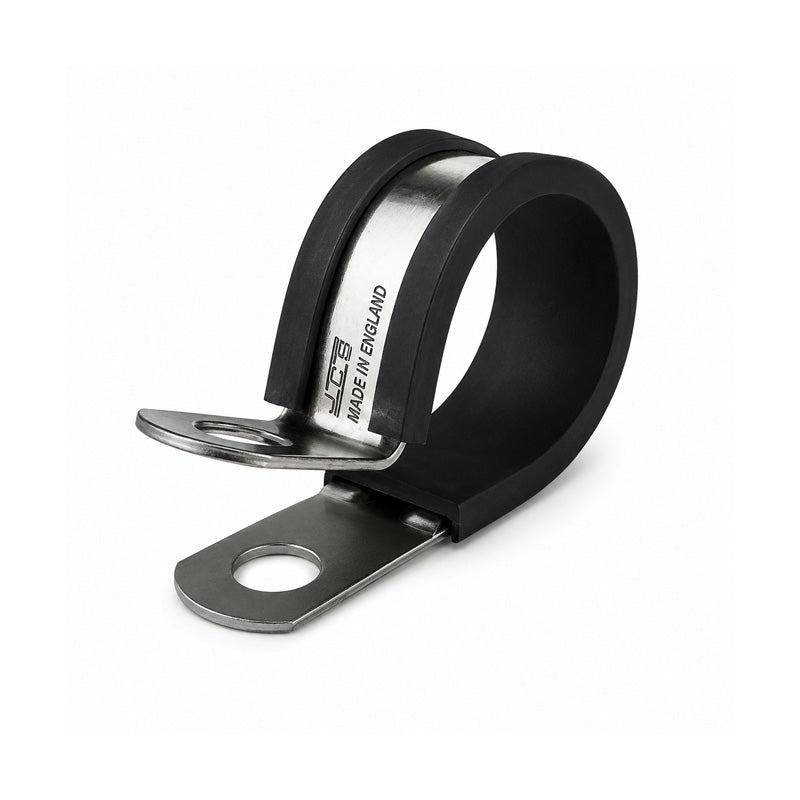 JCS PCZR12 Zinc Plated Steel P-Clip with TPE Liner Band 12mm Closed Diameter