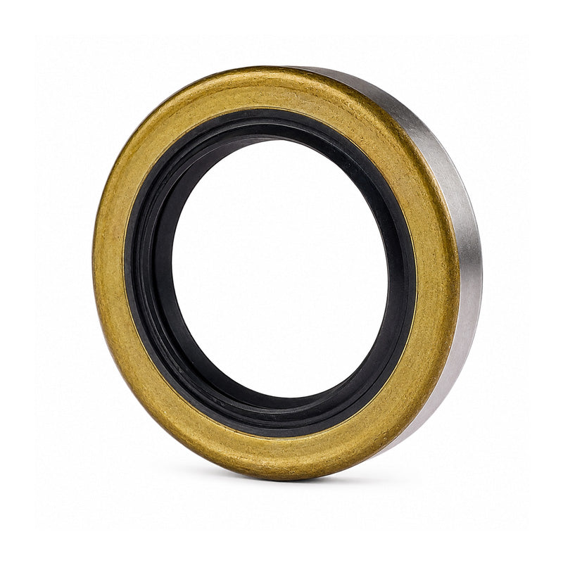 1.12x1.5x0.25 inch Metal Cased Nitrile Rubber Rotary Shaft Oil Seal Springless Design VB Style