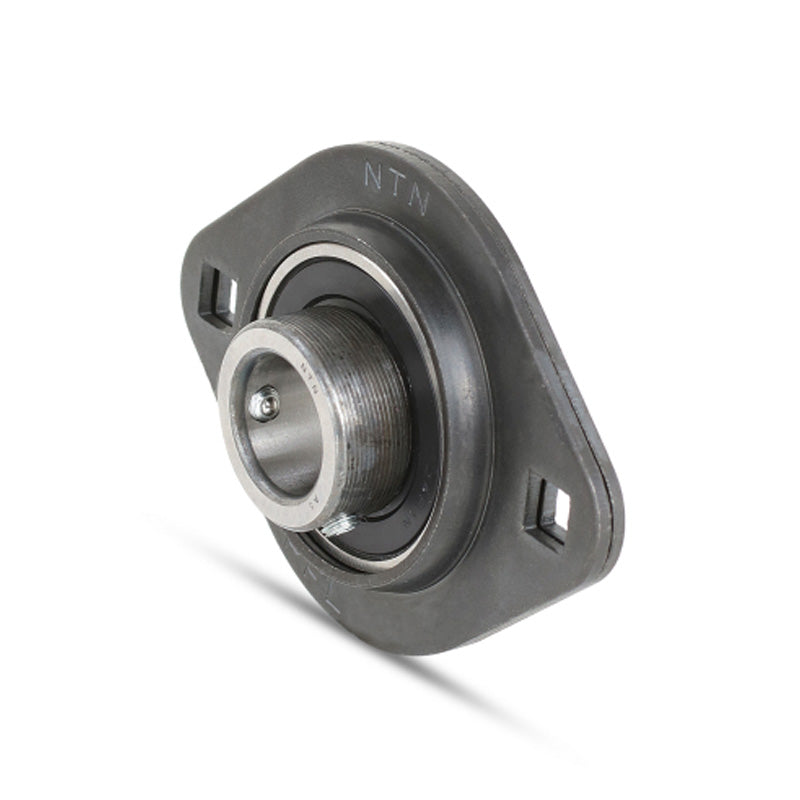 NTN ASPFL203 Oval 2 Bolt Pressed Steel Bearing Housing with 17mm Insert - Allow 2-3 Days