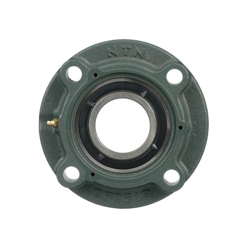 NTN UCFC213D1 Metric Four Bolt Cast Iron Round Flanged Housing with 65mm Insert - Allow 2-3 Days