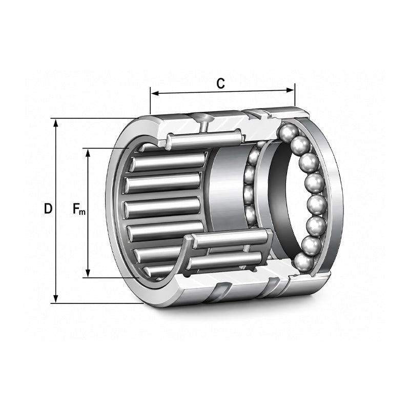 INA NX10 Needle Roller/Axial Ball Bearing 10x19x18mm - Allow 1-2 Days - Contact Us For Faster Delivery