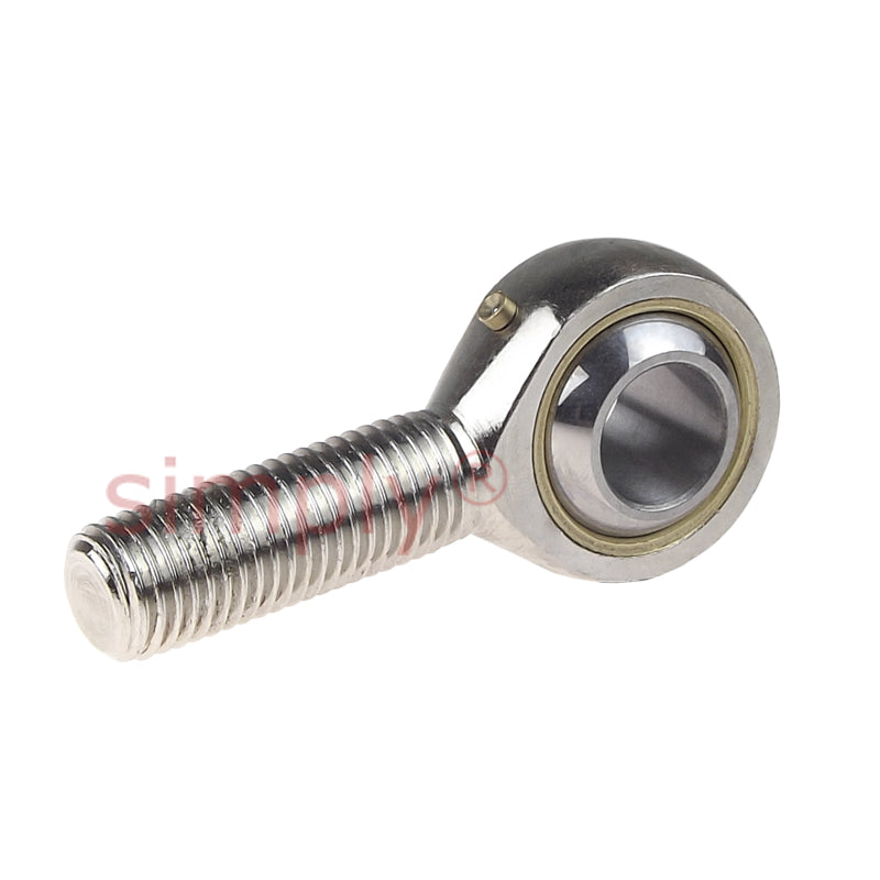 Codex SAKAC8M Right Hand Steel / Bronze Lined Plain Male Rod End M8 Thread