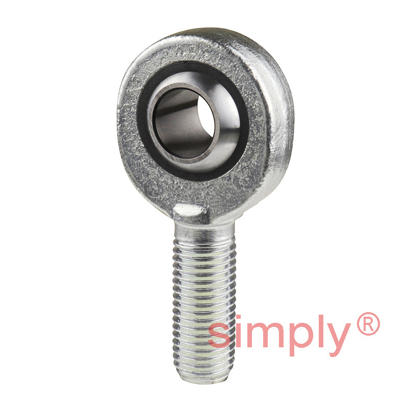 SKF SAKB18F Right Hand Steel / PTFE FRP Lined Plain Male Rod End M18x1.5 Thread