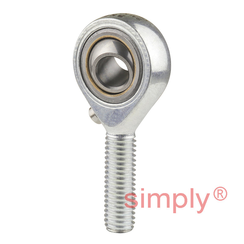 SKF SALKAC8M Left Hand Steel / Bronze Lined Plain Male Rod End M8 Thread