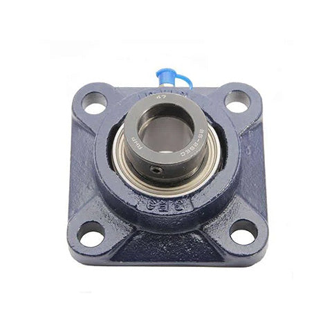 RHP SF1-5/8EC Four Bolt Square Cast Iron Flange Housing and 1-5/8 inch Bore Eccentric Collar Flat Back Insert