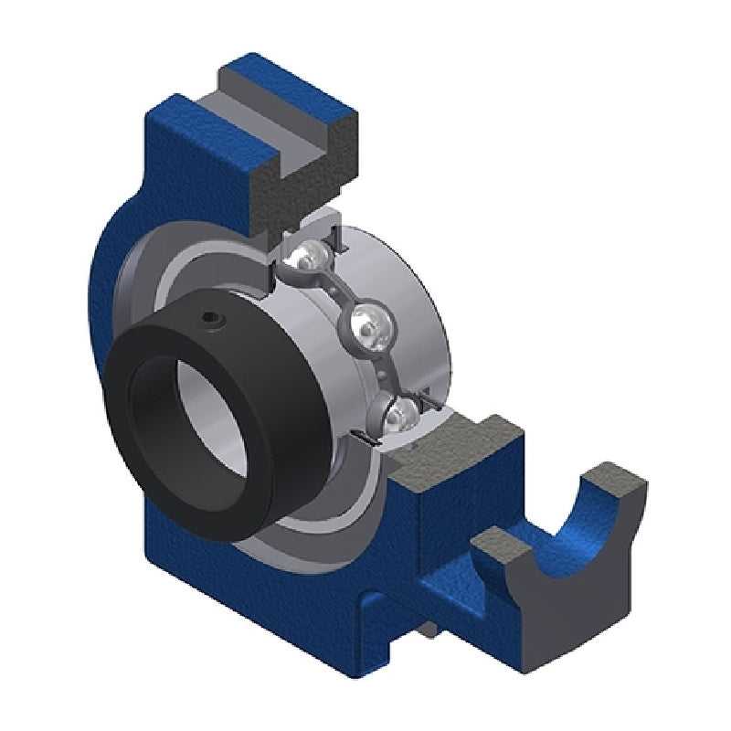 SNR EXT203N Metric Cast Iron Take Up Unit with Eccentric Collar Insert 17mm Bore - Allow 2-3 Days