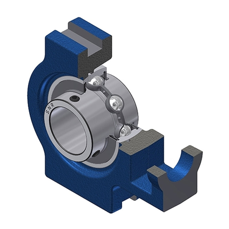 SNR UCT206 Metric Cast Iron Take Up Unit with 30mm Bore Bearing Unit - Allow 2-3 Days