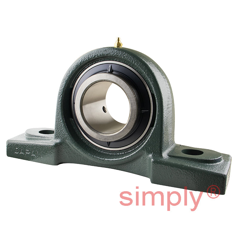 NTN UCPX14D1 Metric Cast Iron Two Bolt Pillow / Plummer Block Housing with 70mm Bore Insert