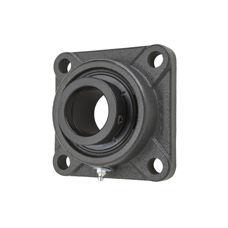 NTN UELFL211D1 Metric Two Bolt Cast Iron Oval Housing with 55mm Bore Eccentric Collar Insert - Allow 2-3 Days