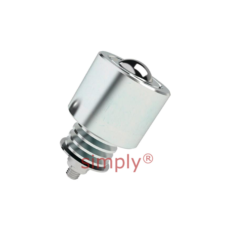 High Capacity External Spring Loaded Ball Transfer Unit with 50.8mm Stainless Steel Ball - Load Capacity 762kg - Allow 2-3 Days