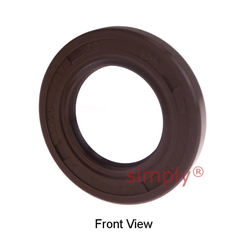 0.75x1.25x0.25 inch FKM Rubber Imperial Double Lip Rotary Shaft Oil Seal with Garter Spring