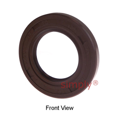 0.75x1.25x0.25 inch FKM Rubber Imperial Double Lip Rotary Shaft Oil Seal with Garter Spring