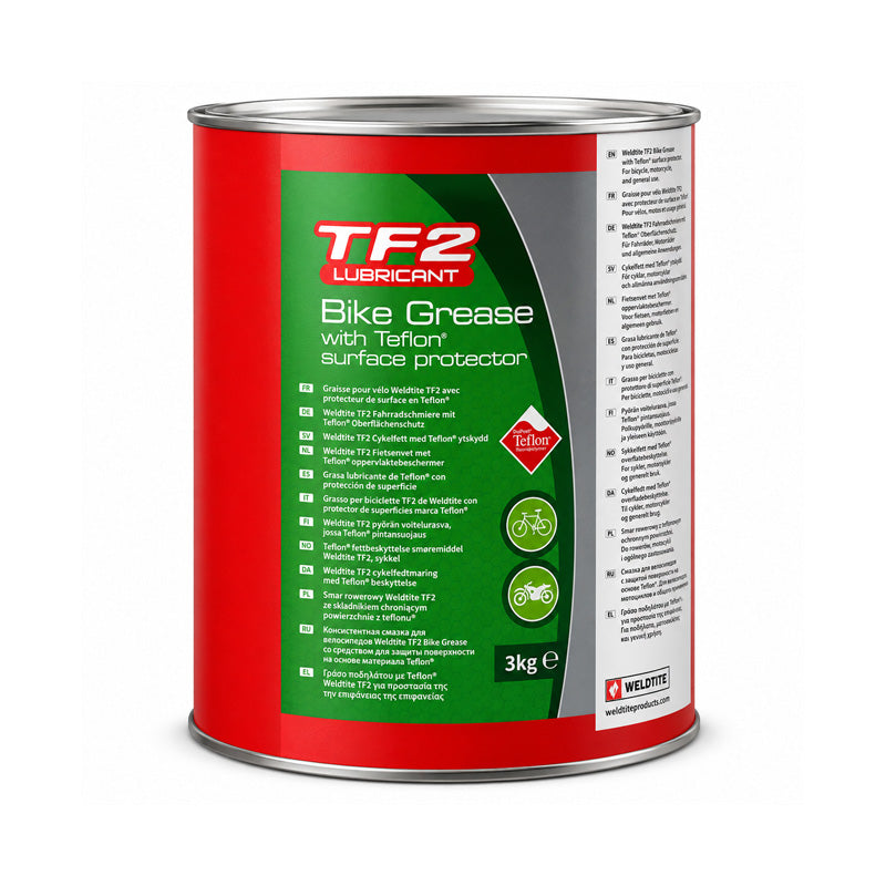 3kg Weldtite TF2 Red Bike Grease with Teflon Surface Protector