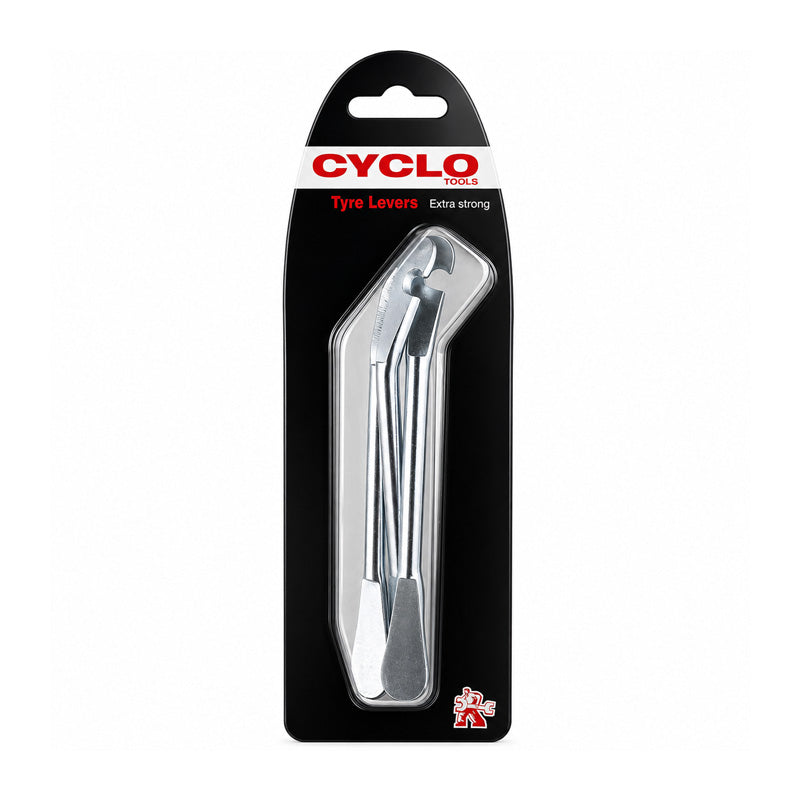 Set of 3 Chrome Plated Extra Strong Metal Tyre Levers for Cycle Tyres