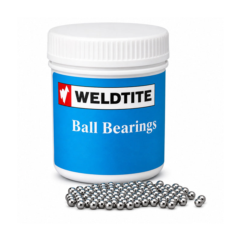 Approximately 1000 x 1/8 inch Case Hardened Bicycle Ball Bearings in Storage Pot