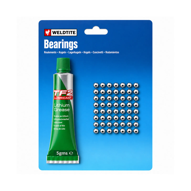 Approximately 36 x 3/16 inch Case Hardened Ball Bearings and TF2 Lithium Grease