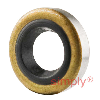 0.31x0.62x0.15 inch Nitrile Rubber Single Lip Rotary Shaft Oil Seal R12 / VB