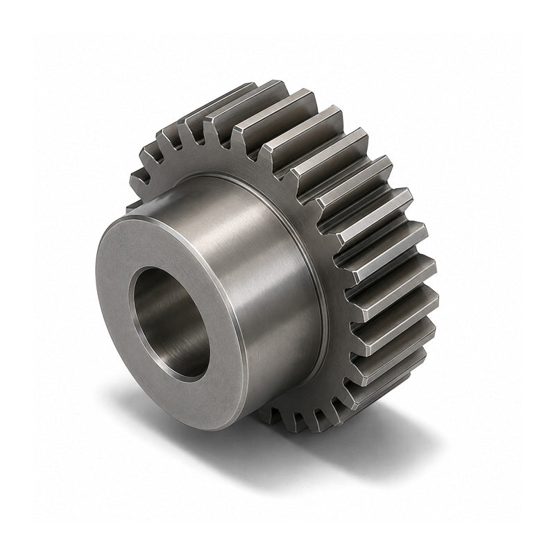 SS12.5/100B-12 Metric EN8 Spur Gear 100 Tooth 1.25 Mod Pilot Bored 14mm Or Smaller (H8)
