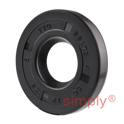 12x28x5mm Nitrile Rubber Single Lip Rotary Shaft Oil Seal SC / R21