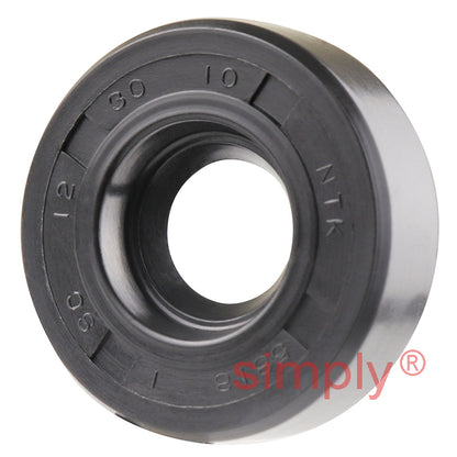 12x30x10mm Nitrile Rubber Single Lip Rotary Shaft Oil Seal with Garter Spring SC / R21