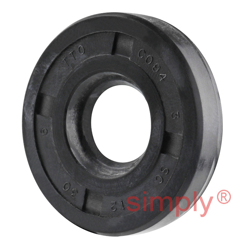12x30x6mm Nitrile Rubber Single Lip Rotary Shaft Oil Seal with Garter Spring SC / R21
