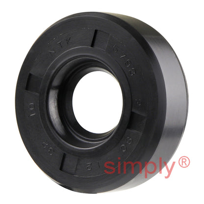 12x32x10mm Nitrile Rubber Single Lip Rotary Shaft Oil Seal with Garter Spring SC / R21