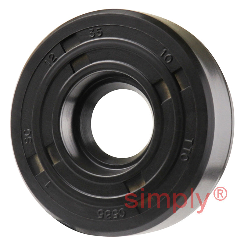 12x35x10mm Nitrile Rubber Single Lip Rotary Shaft Oil Seal with Garter Spring SC / R21