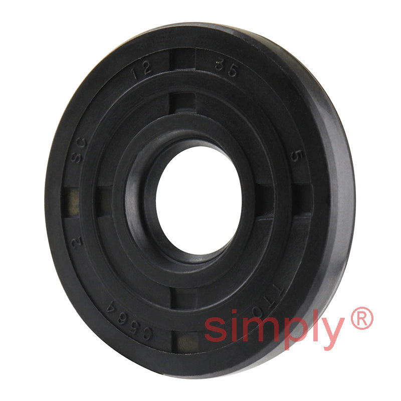 12x35x5mm Nitrile Rubber Single Lip Rotary Shaft Oil Seal SC / R21 - Allow 2-3 Days