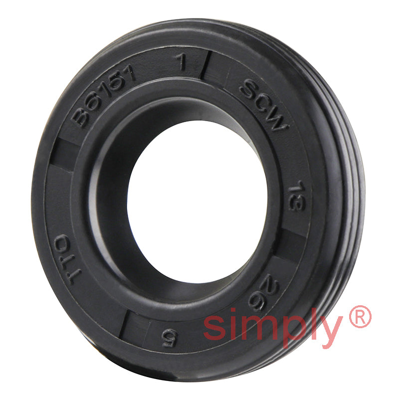 13x26x5mm Nitrile Rubber Single Lip Rotary Shaft Oil Seal SC / R21